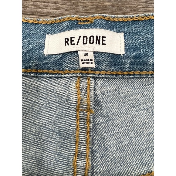 NEW RE/DONE 90's Low Slung Denim Shorts Size 30 - Picture 6 of 10